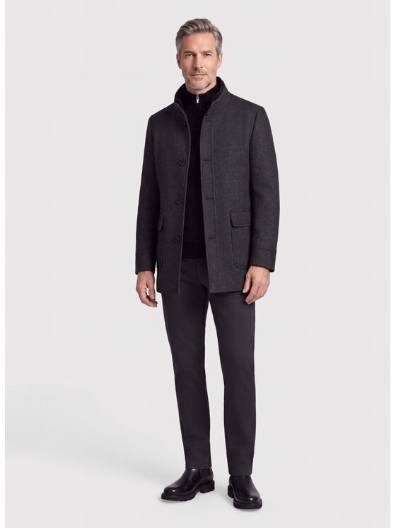 Pako Lorente Pako Lorente Płaszcz zimowy P26WF-7X-020 Szary Straight Fit