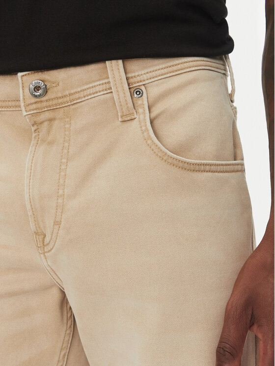 Mustang Mustang Дънкови шорти Chicago Z 1016351 Бежов Slim Fit