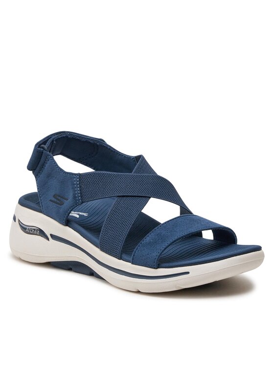 Skechers Skechers Sandále Go Walk Arch Fit Sandal-Treasured 140257/NVY Tmavomodrá
