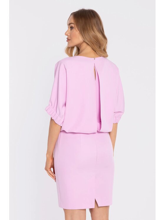 Made of Emotion Made of Emotion Abito da cocktail M904 Rosa chiaro Oversize