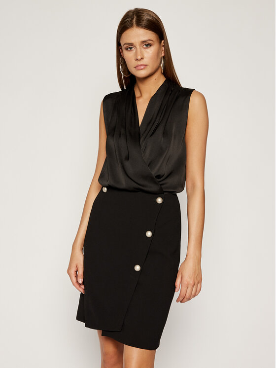 PINKO Pinko Completo body e gonna 2w1 Ileana PE 19 PBK2 1B13UX 4575 Nero Regular Fit