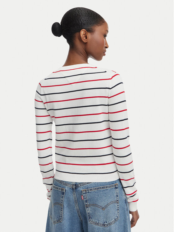 Tommy Jeans Tommy Jeans Ζακέτα DW0DW20976 Λευκό Regular Fit