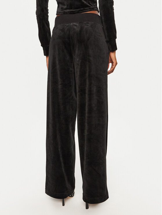 Juicy Couture Juicy Couture Jogginghose Jerry Cross JCBBJ224833 Schwarz Wide Leg