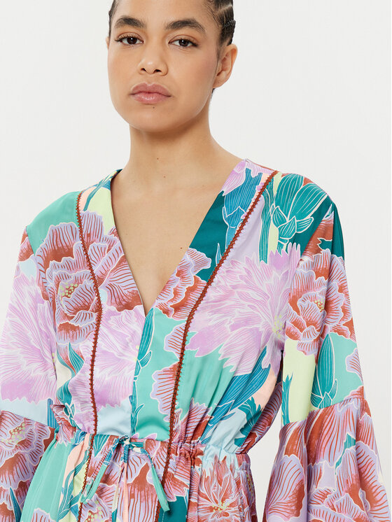 Maaji Maaji Лятна рокля Japanese Eden PT2472CPO003 Виолетов Regular Fit