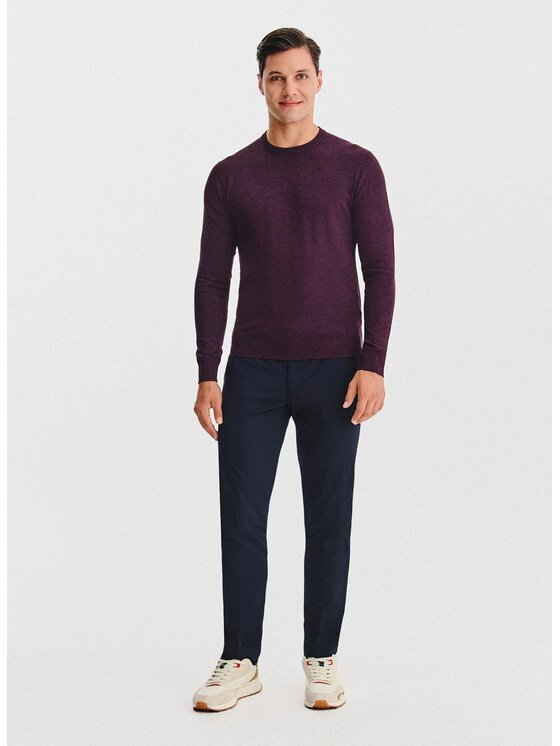 Pako Lorente Pako Lorente Sweter P25WN-2X-033 Fioletowy Classic Fit