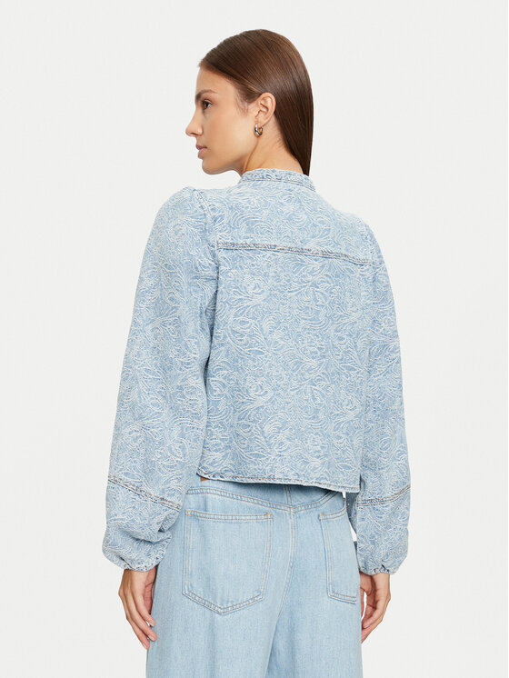 Vila Vila Jeanshemd Chris 14103484 Blau Regular Fit