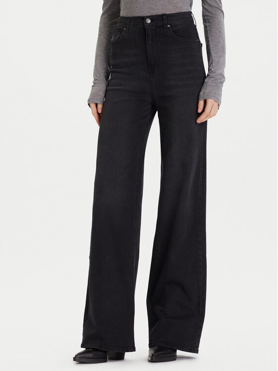 ViCOLO ViCOLO Jeansy DF5089 Šedá Wide Leg