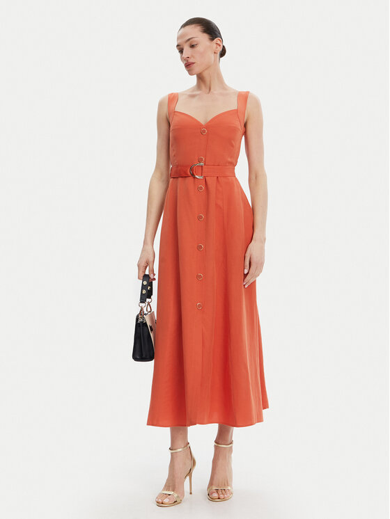 Liu Jo Liu Jo Sommerkleid WA5312 T4818 Orange Regular Fit