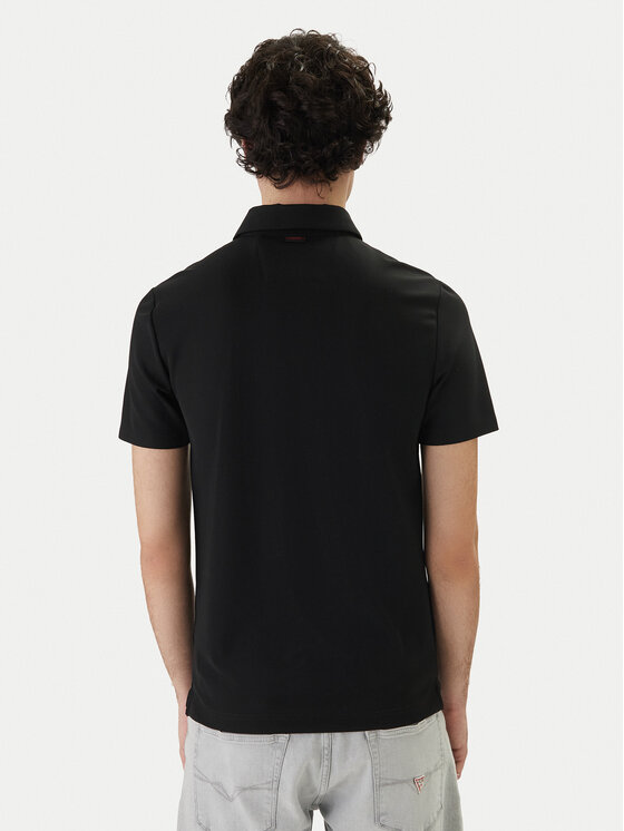 Guess Guess Polo M6RP02 KD202 Μαύρο Slim Fit