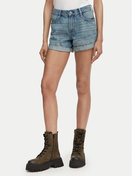 G-Star Raw G-Star Raw Džinsiniai šortai Judee D23211-D788 Mėlyna Regular Fit