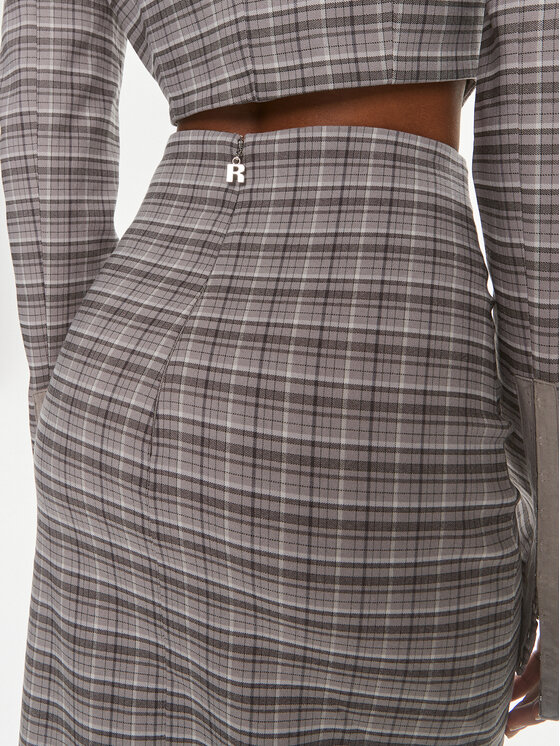ROTATE ROTATE Pouzdrová sukně 1122772947 Šedá Slim Fit