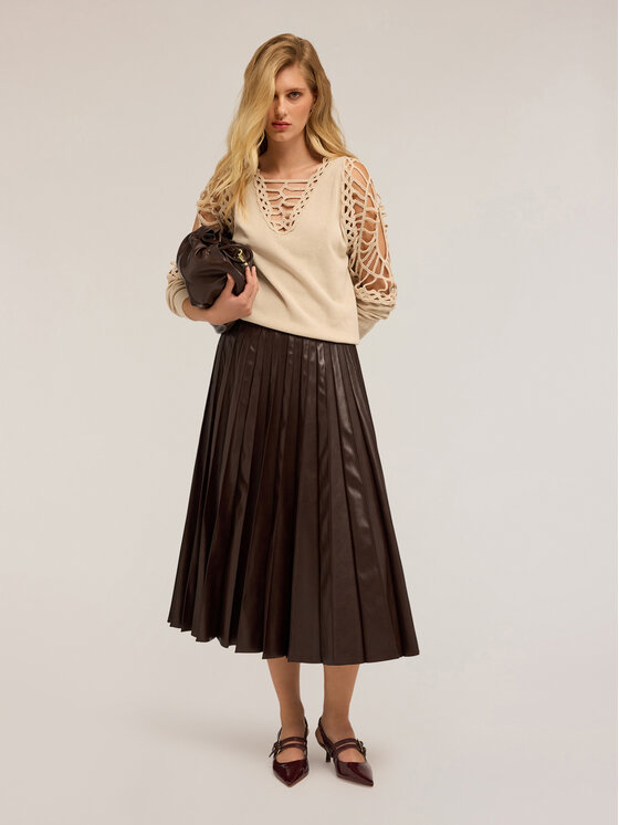 Motivi Motivi Cardigan M458W003558N011 Écru Regular Fit