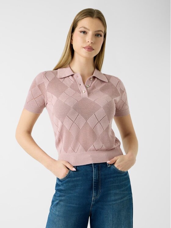 Guess Guess T-Shirt 183083 Różowy Classic Fit