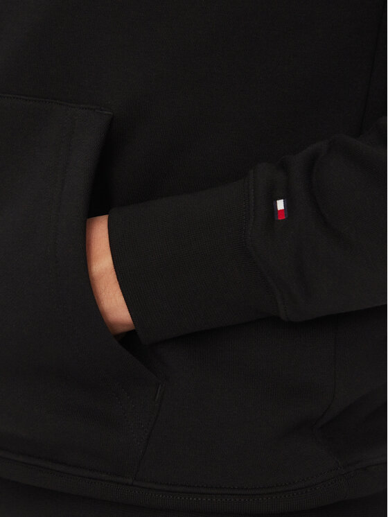 Tommy Hilfiger Tommy Hilfiger Felpa Script Logo MW0MW33631 Nero Regular Fit