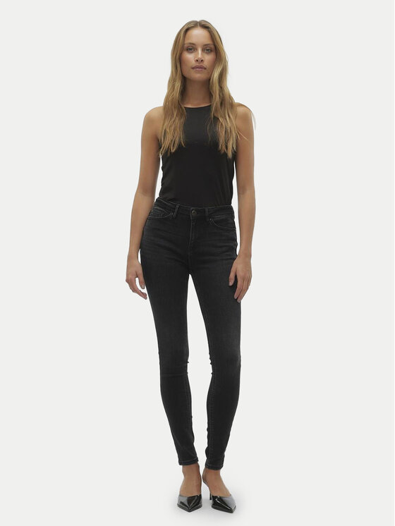 Vero Moda Vero Moda Jeansy Flash 10298722 Černá Skinny Fit