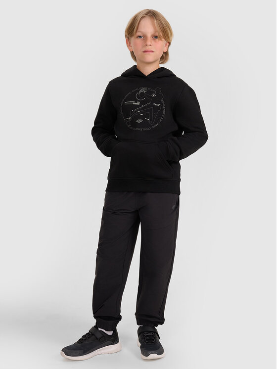 4F 4F Bluza URBAN COMMUTER Czarny Regular Fit