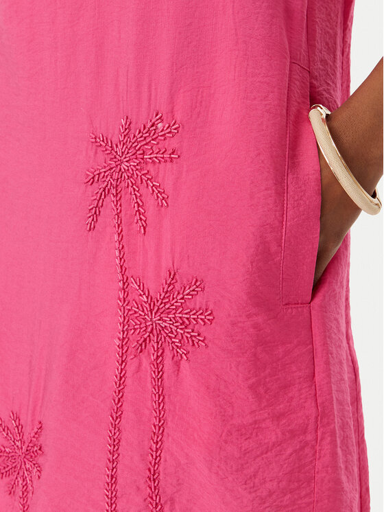 LOLA CASADEMUNT LOLA CASADEMUNT Marškinių tipo suknelė LS2616034 Tamsiai rožinė Relaxed Fit