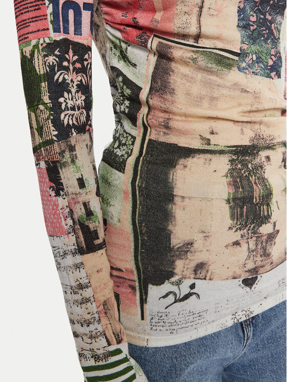 Desigual Desigual Majica Montreal 25WWJF39 Šarena Regular Fit
