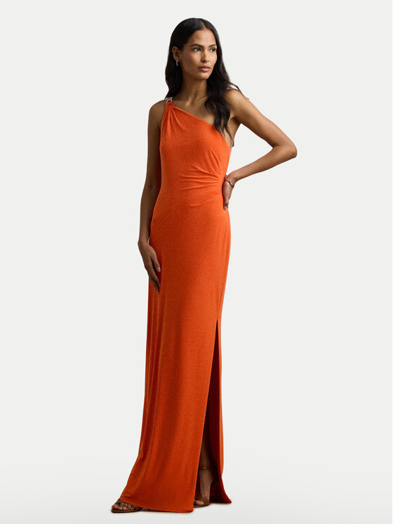 LAUREN RALPH LAUREN Večerné šaty 253751483033 Oranžová Slim Fit