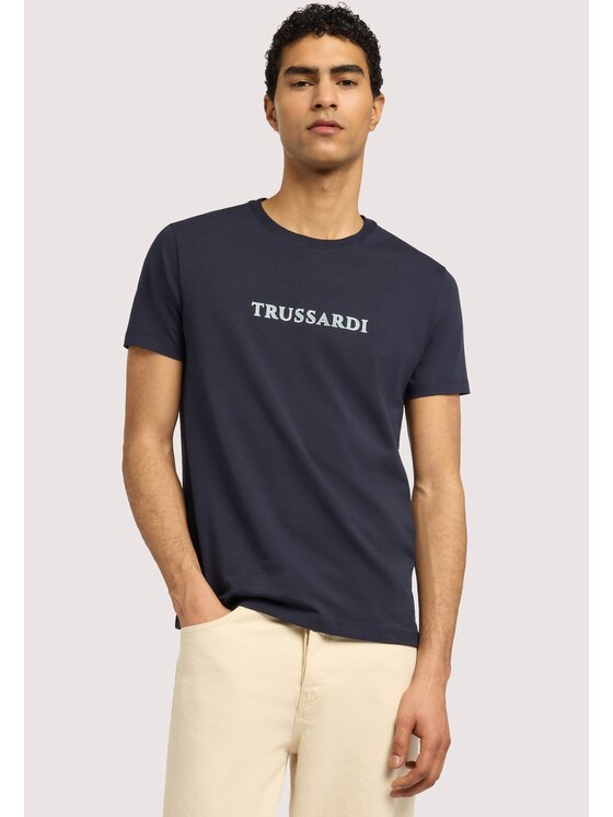 Trussardi Trussardi T-Shirt G0498000106N034 Niebieski Regular Fit