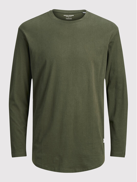 Jack&Jones Jack&Jones Majica dugih rukava Noa 12190128 Zelena Loose Fit