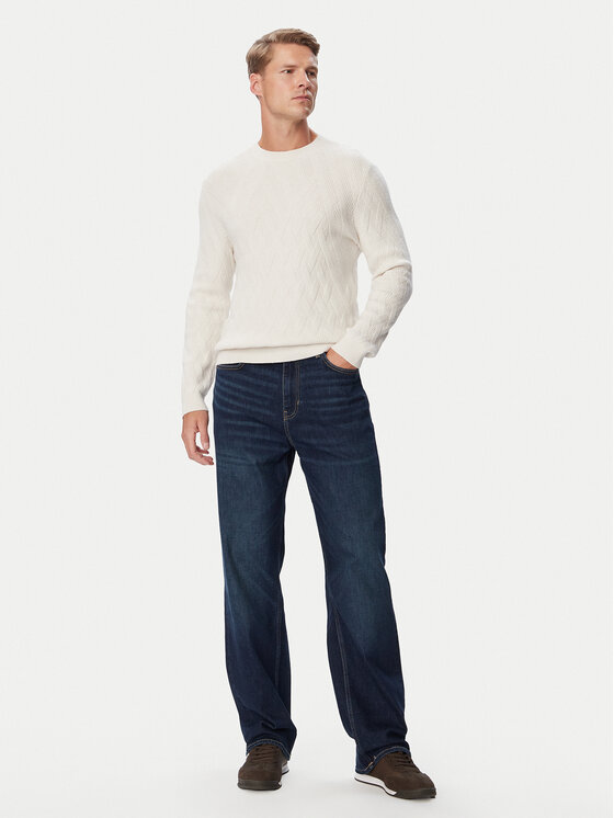 Guess Jeans Guess Jeans Jeans hlače M6BAB3 D2294 Mornarsko modra Relaxed Fit