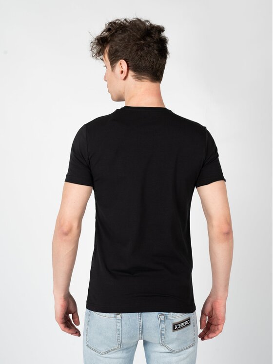 Iceberg Iceberg T-Shirt F013639A Μαύρο Regular Fit