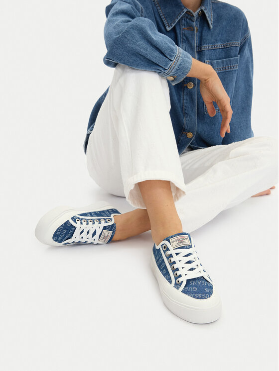 Guess Jeans Teniși CWBEO-GJ13456 Albastru