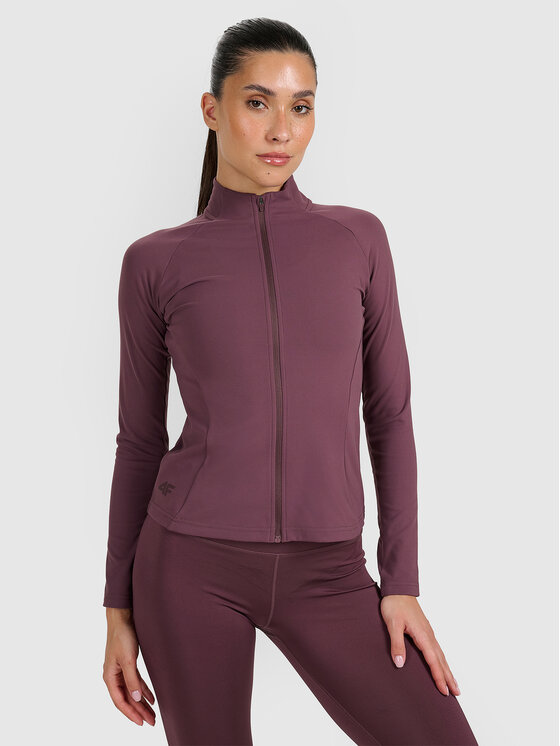4F 4F Bluza MULTI ACTIVE Brązowy Slim Fit