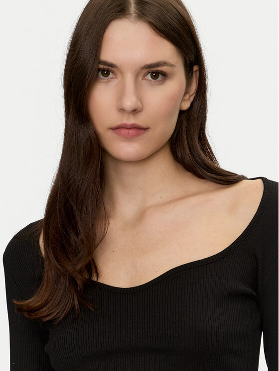 Brave Soul Brave Soul Majica LLT-624SARAH Crna Slim Fit
