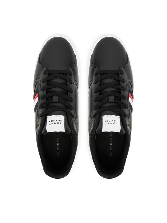Tommy Hilfiger Tommy Hilfiger Sneakersy Icon Court Stripes FM0FM05628 Czarny