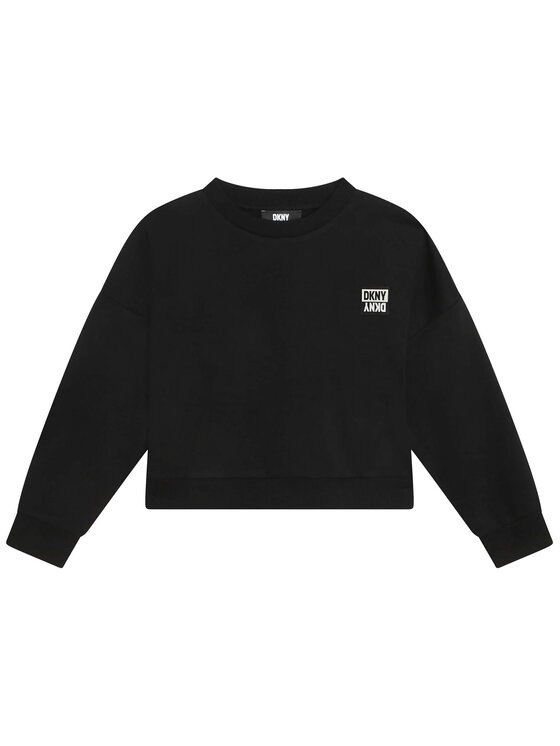 DKNY DKNY Світшот D35S98 D Чорний Regular Fit