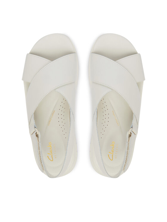 Clarks Clarks Sandály DashLite Wish 26186583 Bílá