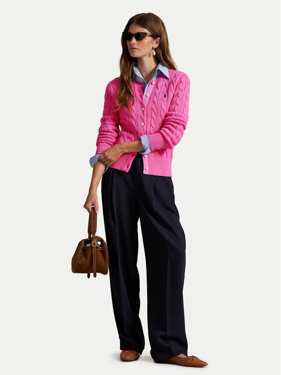 Polo Ralph Lauren Polo Ralph Lauren Cardigan 211971868012 Rosa Slim Fit