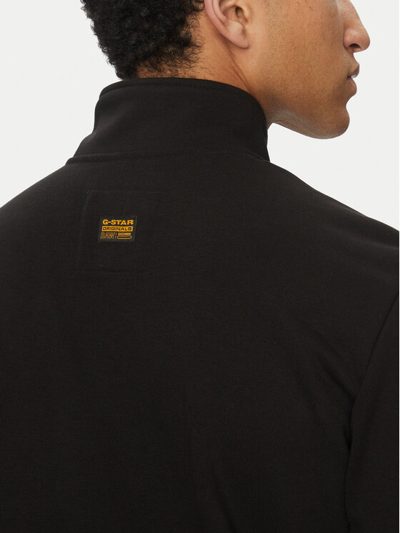 G-Star Raw G-Star Raw Μπλούζα Nifous Half Zip D26305-D566 6484 Μαύρο Regular Fit