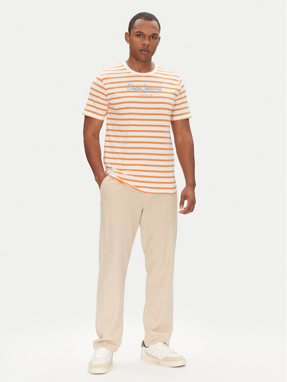 Pepe Jeans Pepe Jeans Marškinėliai PM509407 Balta Regular Fit