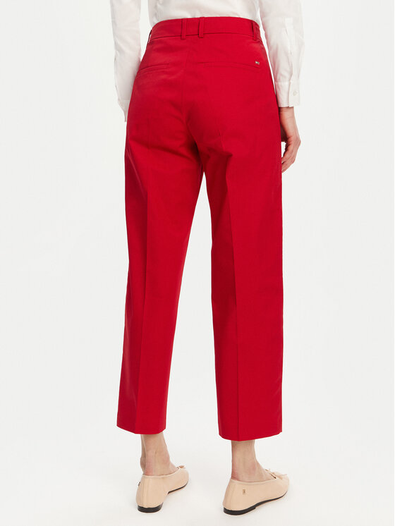 Tommy Hilfiger Tommy Hilfiger Chinos WW0WW40504 Piros Straight Fit