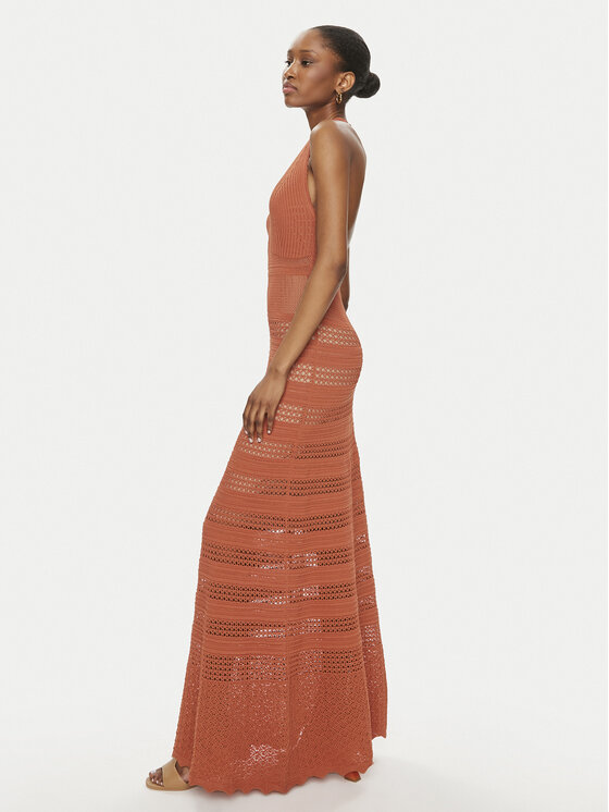 TWINSET TWINSET Kootud kleit 241TT3112 Oranž Regular Fit