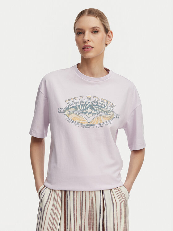 Billabong Billabong Tričko Quality Surf EBJZT00504 Fialová Loose Fit