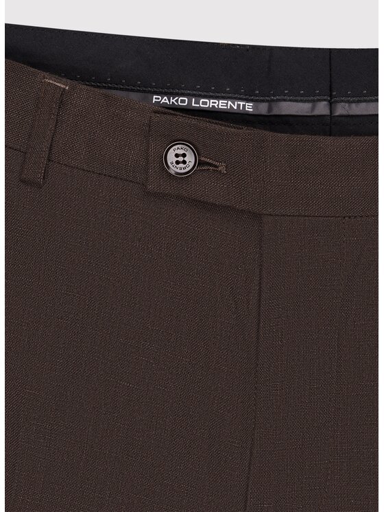 Pako Lorente Pako Lorente Spodnie garniturowe P26SP-6G-029 Brązowy Slim Fit