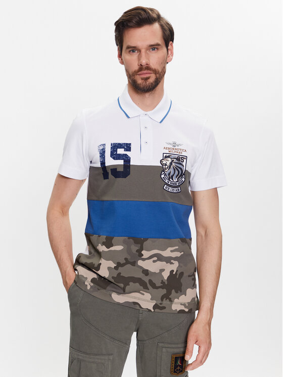 Aeronautica Militare Tricou polo 231PO1697P199 Colorat Regular Fit