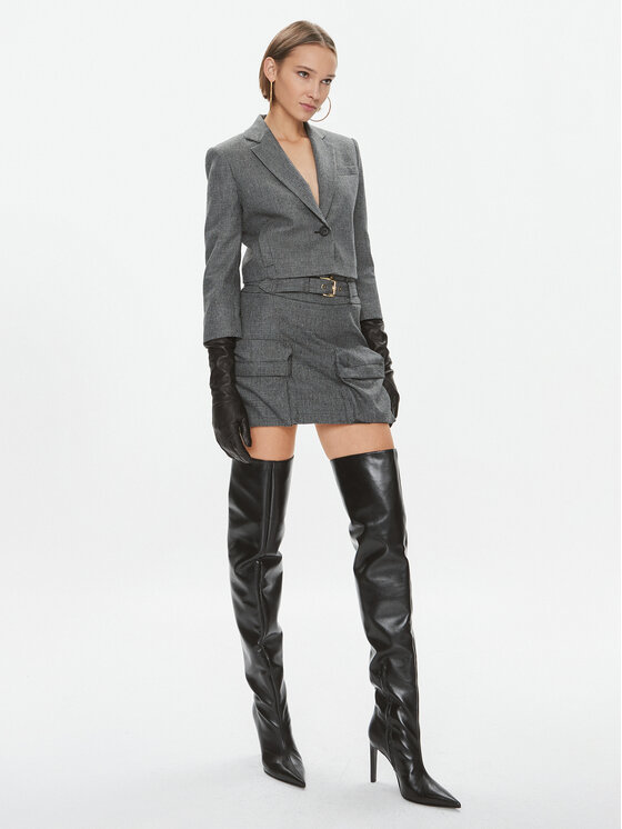 PINKO PINKO Minirock Hello Kitty 102364 A07P Grau Regular Fit