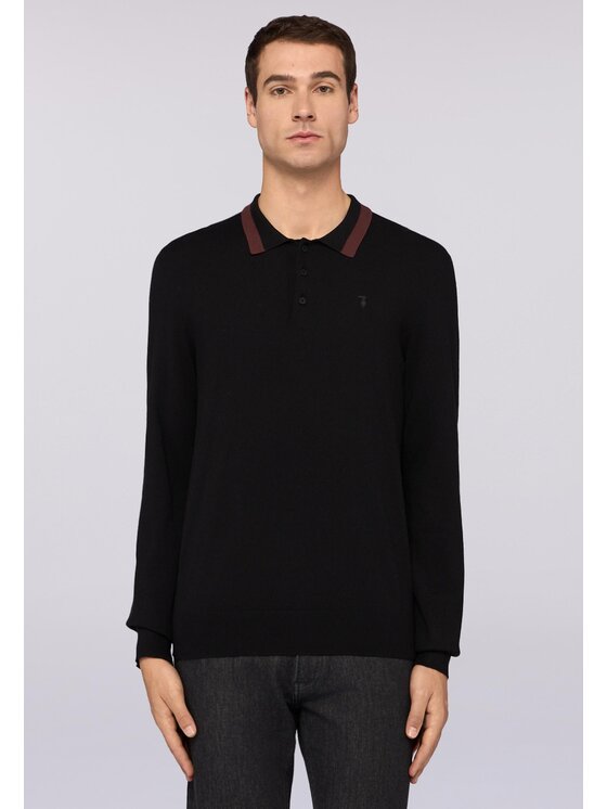 Trussardi Trussardi Cardigan M0198000021N033 Nero Regular Fit