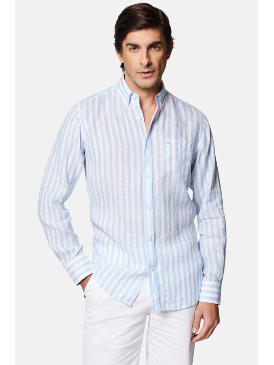 Lancerto Lancerto Koszula Carole KO073124000023 Niebieski Slim Fit