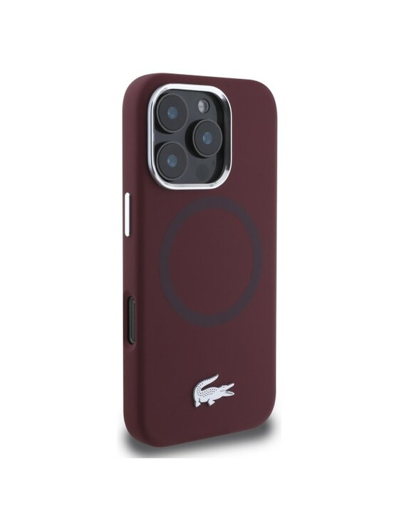 Lacoste Lacoste Etui na telefon Silicone Croco Logo Srebrny
