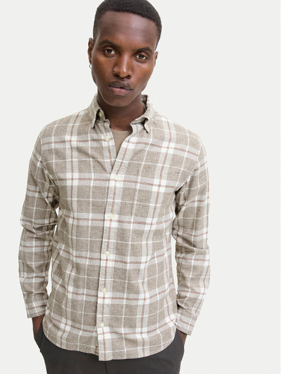 Jack & Jones Jack & Jones Сорочка Blubrook 12282354 Бежевий Regular Fit