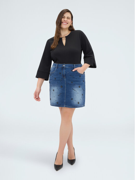 Fiorella Rubino Fiorella Rubino Bluza G868L009051N033 Czarny Regular Fit