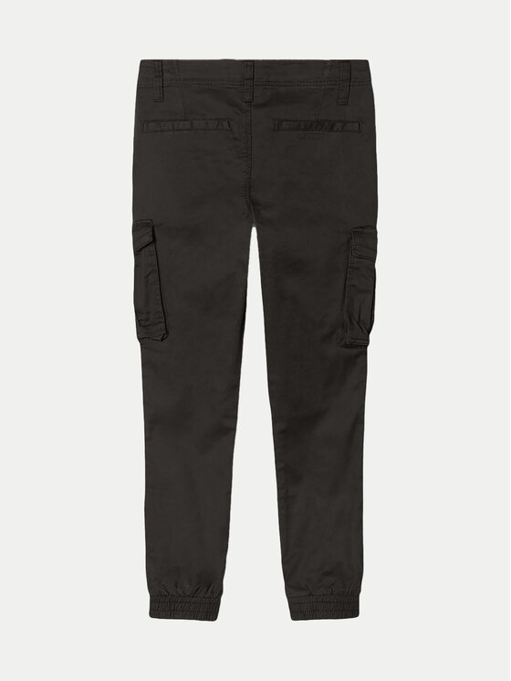 NAME IT NAME IT Spodnie materiałowe Bamgo 13151735 Czarny Regular Fit