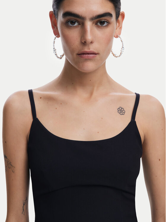 Desigual Desigual Φόρεμα καλοκαιρινό Le Mans 25SWVW16 Μαύρο Regular Fit