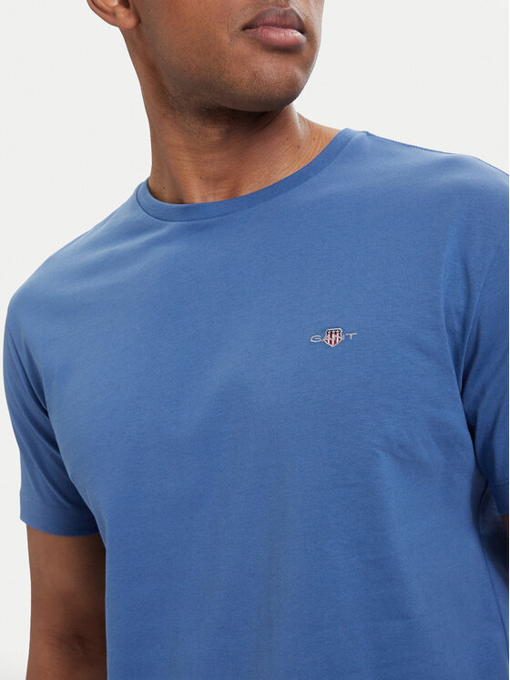 Gant Gant T-Shirt Shield  2003184 Μπλε Regular Fit